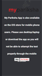 Mobile Screenshot of mypariksha.com